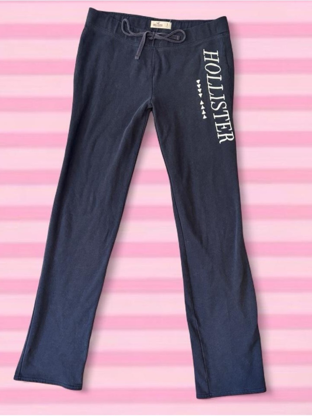 Hollister Navy Drawstring Logo Joggers for Kids